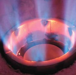 AK Staged Air Low-Emissions Combination Burner Operating on Gas Only