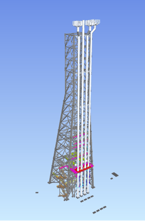 Figure 3 Case 2 Demountable Flare System 3D Model
