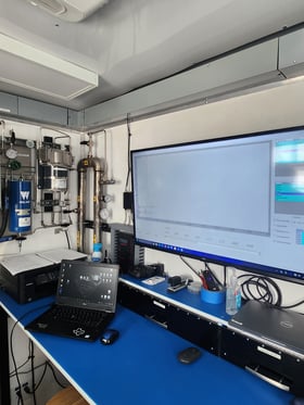 Gas Chromatograph Trailer Setup