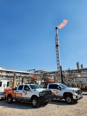 rental-flare-and-zeeco-trucks