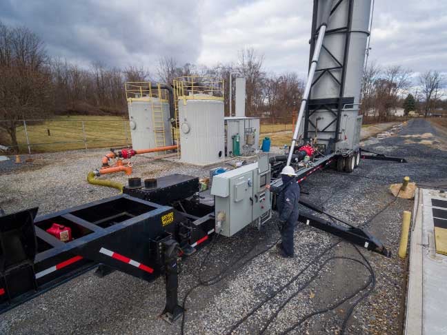 Photo: portable vapour combustion unit