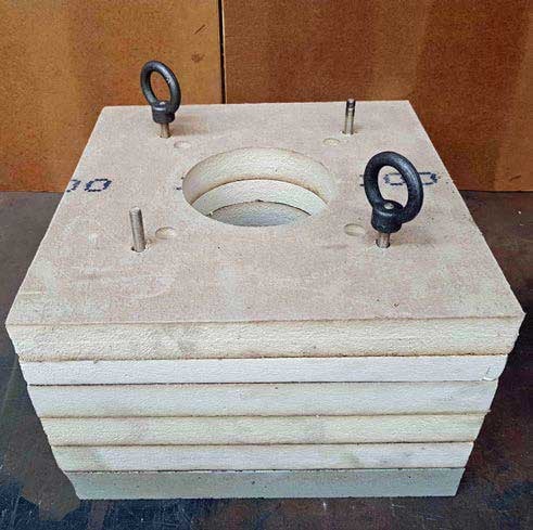 Photo: Modular time with attached eye bolts