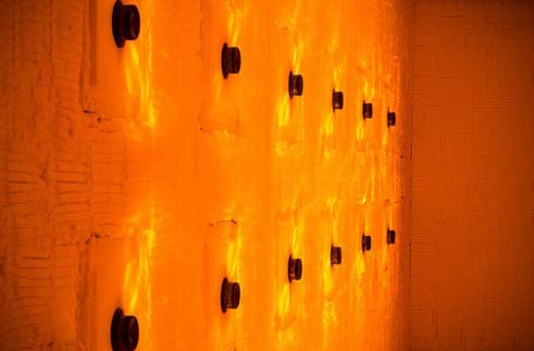 Photo: Radiant wall burners 