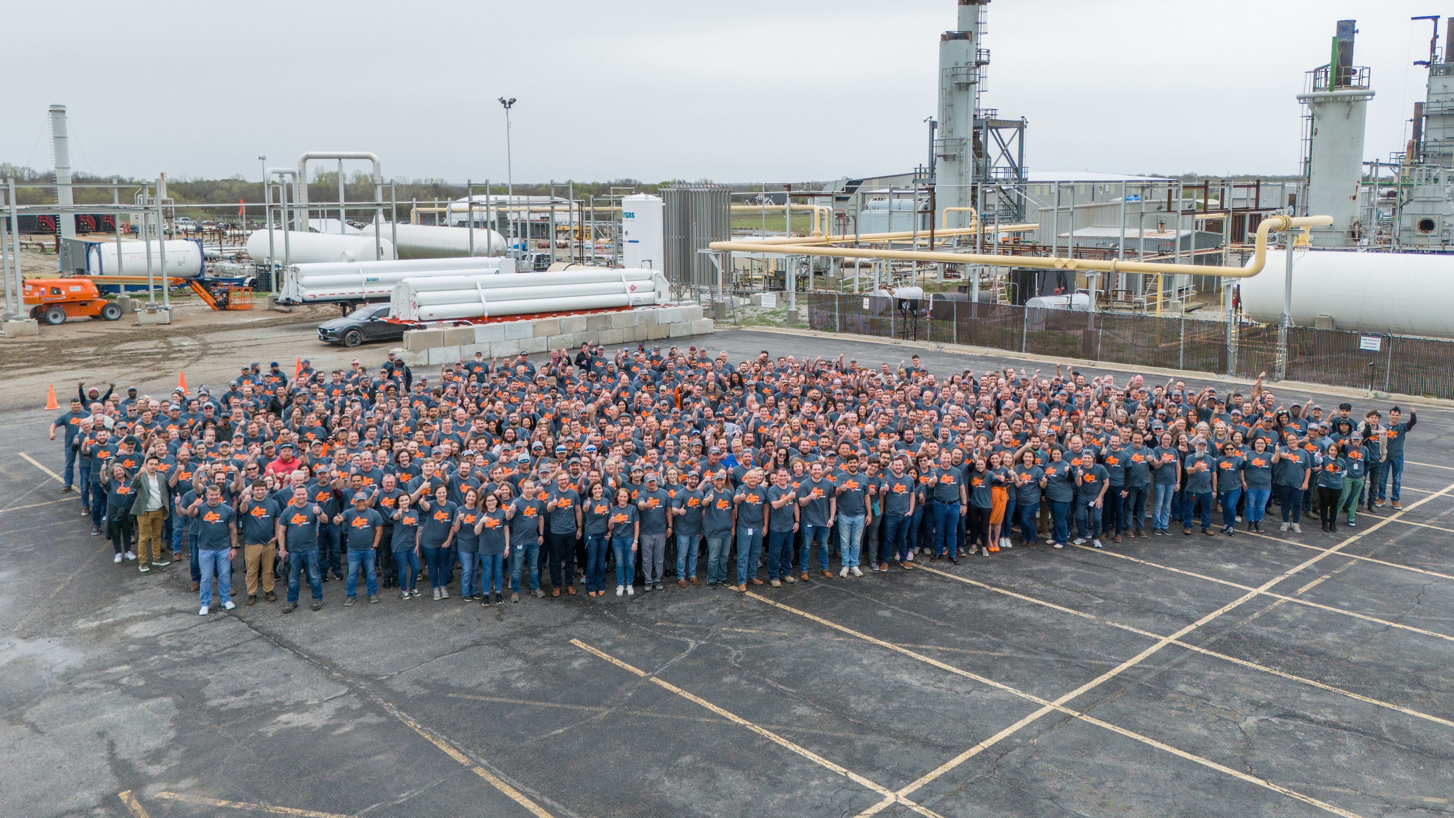 Zeeco Gruppenfoto zum 45. Jahrestag