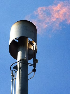 biogas-landfill-flare firing biogas-landfill-flare firing