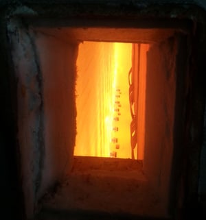 low nitrogren oxide burner lit