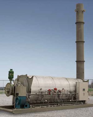 horizontal thermal oxidizer