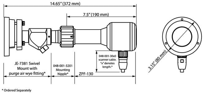 diagramme du ProFlame™ Modèle ZPF-130