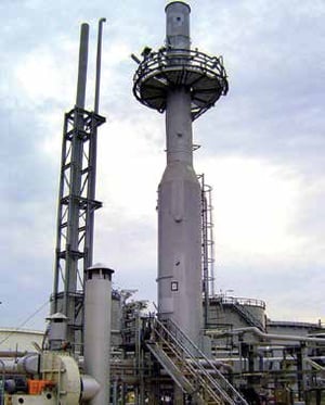 tanque vertical-vapor-térmico-oxidante