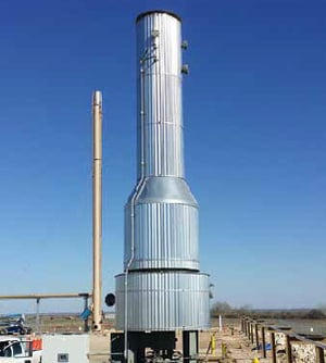 vertical thermal oxidizer