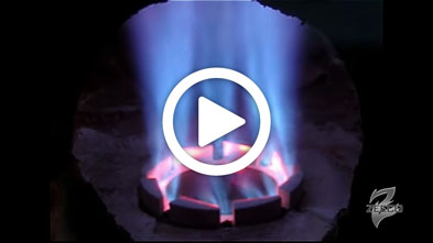 Ultra-Low-NOx Emissions Burner Firing ZEECO GLSF Min-Emissions