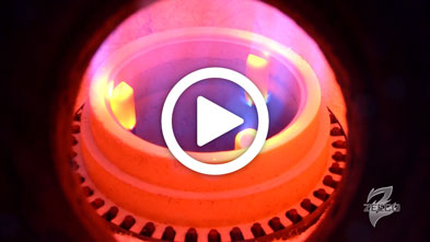 Round Flame Process Burner Firing in Furnace_ZEECO GLSF FREE JET