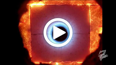 Radiant Wall Burner Firing in Process Furnace RWFD Forced Draft Radiant Wall Burner
