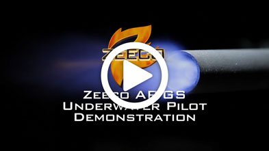 industrial Burner Pilot Underwater Demonstration ZEECO AR GS