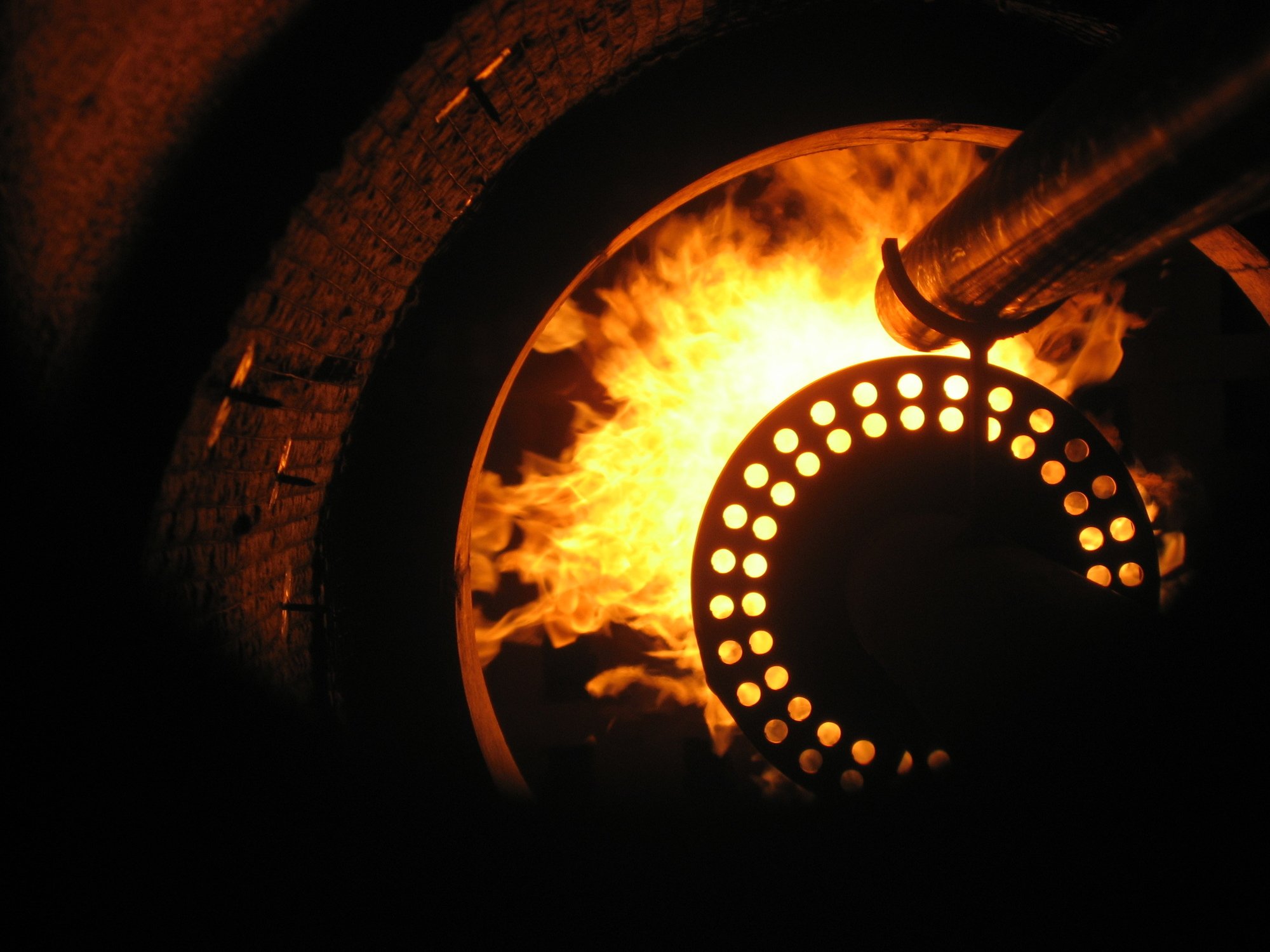 Close shot of a Sulphur Recovery System Firing