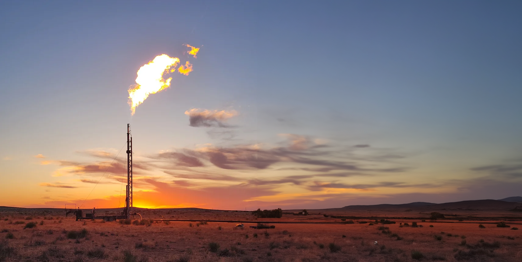 rental-flare-firing-during-pipeline-blowdown