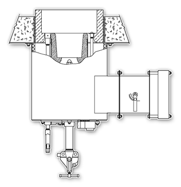AC Combination Round Flame Burner